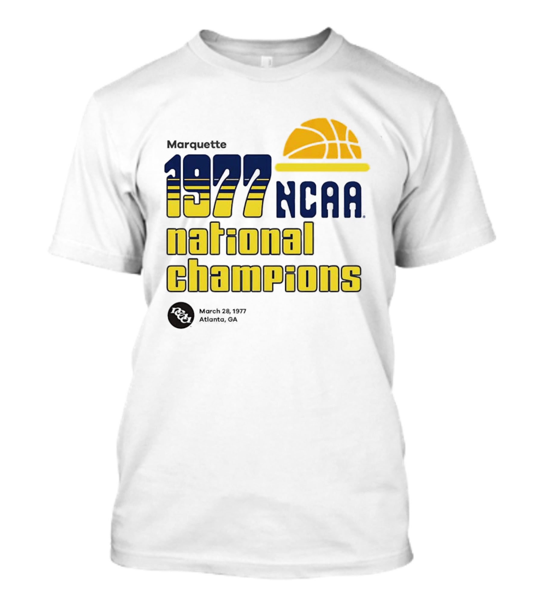 Marquette 1977 NCAA National Champions Basketball March 28_ASTRO_NY T-Shirt