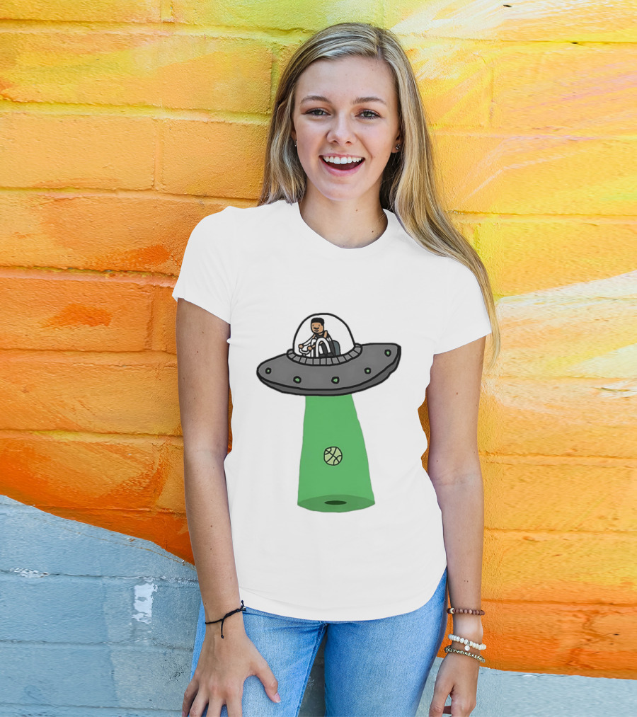 San Antonio Spurs Victor Wembanyama Wemby Extraterrestrial UFO Basketball T-Shirt