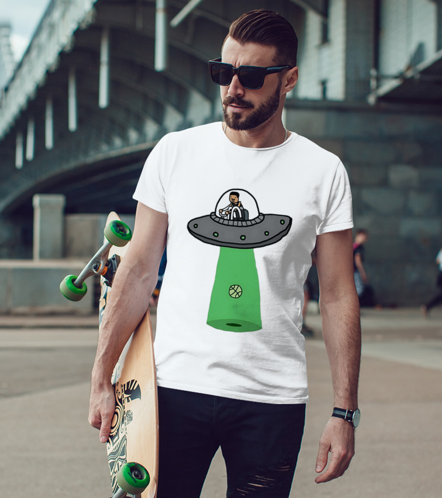 San Antonio Spurs Victor Wembanyama Wemby Extraterrestrial UFO Basketball T-Shirt