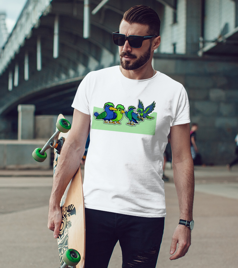 Seattle Seahawks X Nickelodeon NVP Parrot Paint T-Shirt