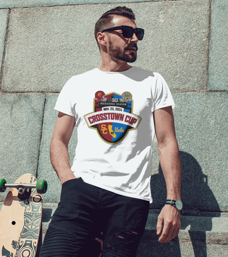 USC Trojans Vs UCLA Crosstown Cup Big 10 Inaugural Season Nov 23 2024 T-Shirt