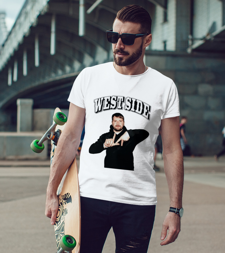 Luka Doncic Westside LA Hand Lakers T-Shirt