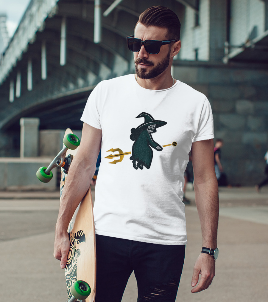 Witches Rally Seattle Mariners MLB Baseball 2025 Cartoon Trident Broomstick T-Shirt