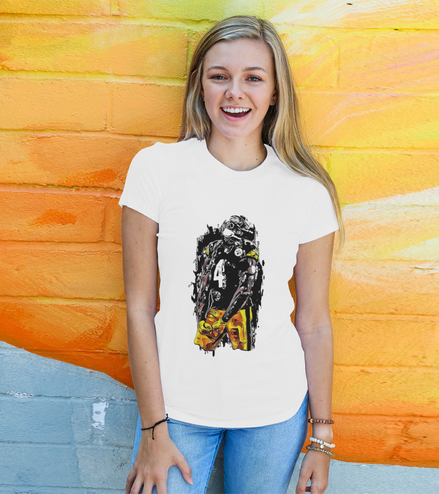 Zecharius Metcalf Metcalf Pittsburgh Steelers Black And Gold 4 DK T-Shirt