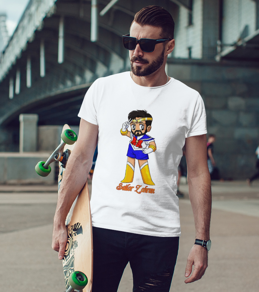 Zohran Mamdani Sailor Moon Sailor Zohran Anime Crossover Meme T-Shirt