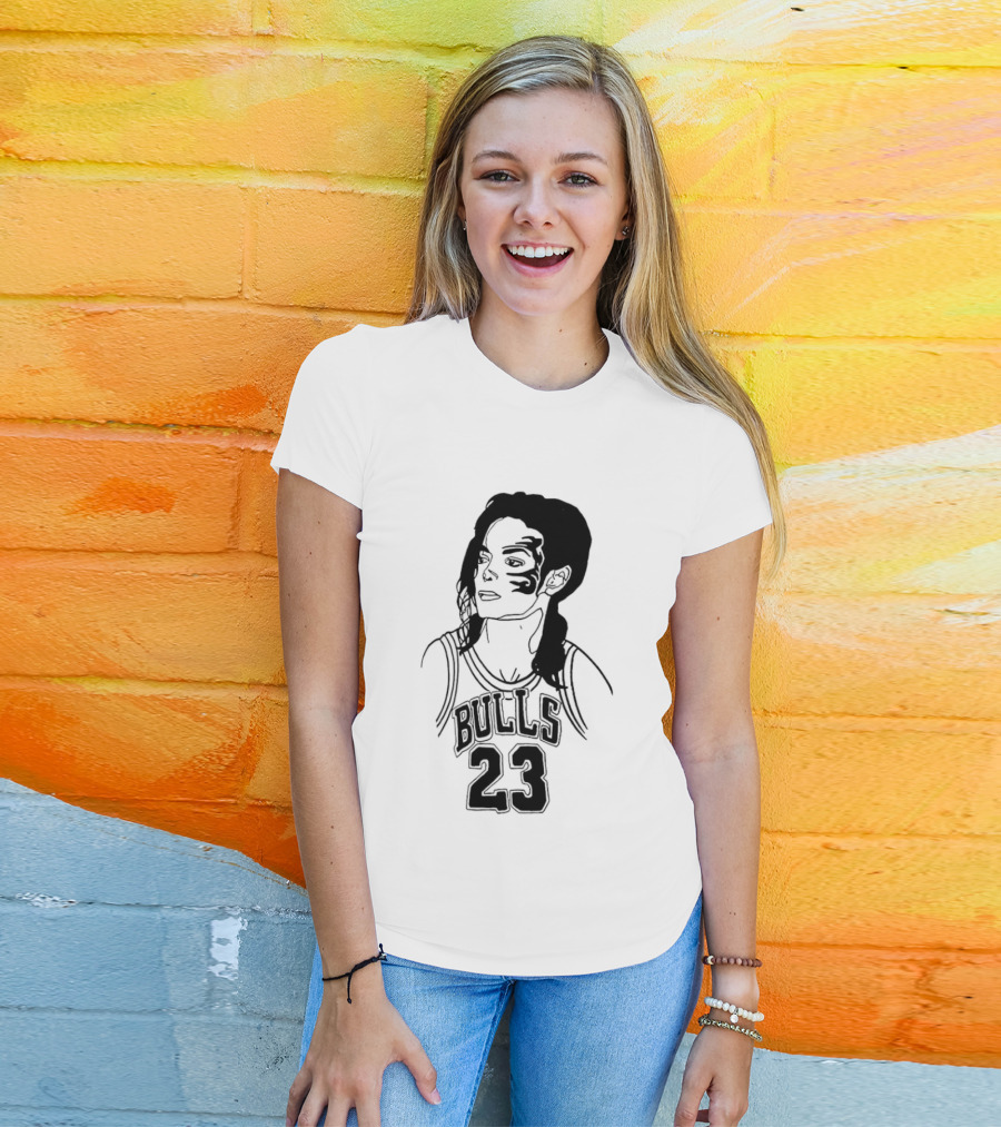 Chicago Bulls 23 Triple Mike Jordan Jackson Tyson Mashup T-Shirt