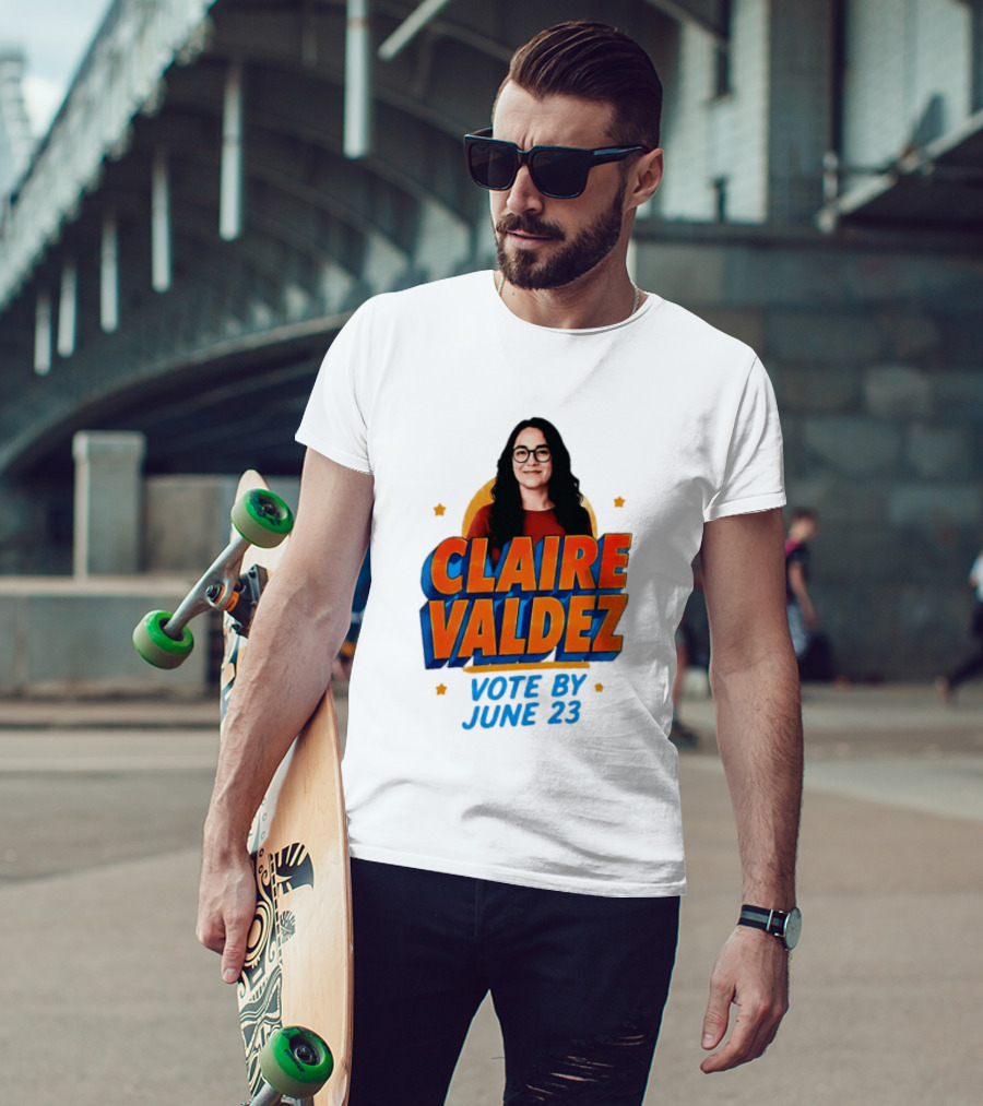 Claire Valdez Vote By June 23 T-Shirt