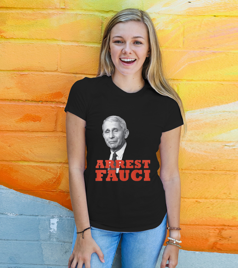 Arrest Dr Fauci Meme Face T-Shirt