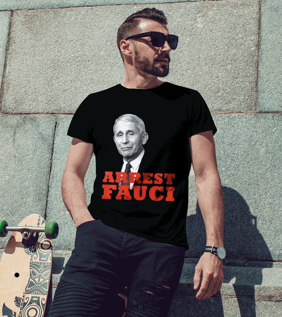 Arrest Dr Fauci Meme Face T-Shirt