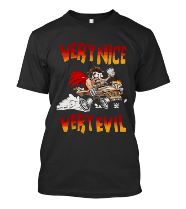 Very Nice Very Evil Danhausen Cartoon WWE T-Shirt
