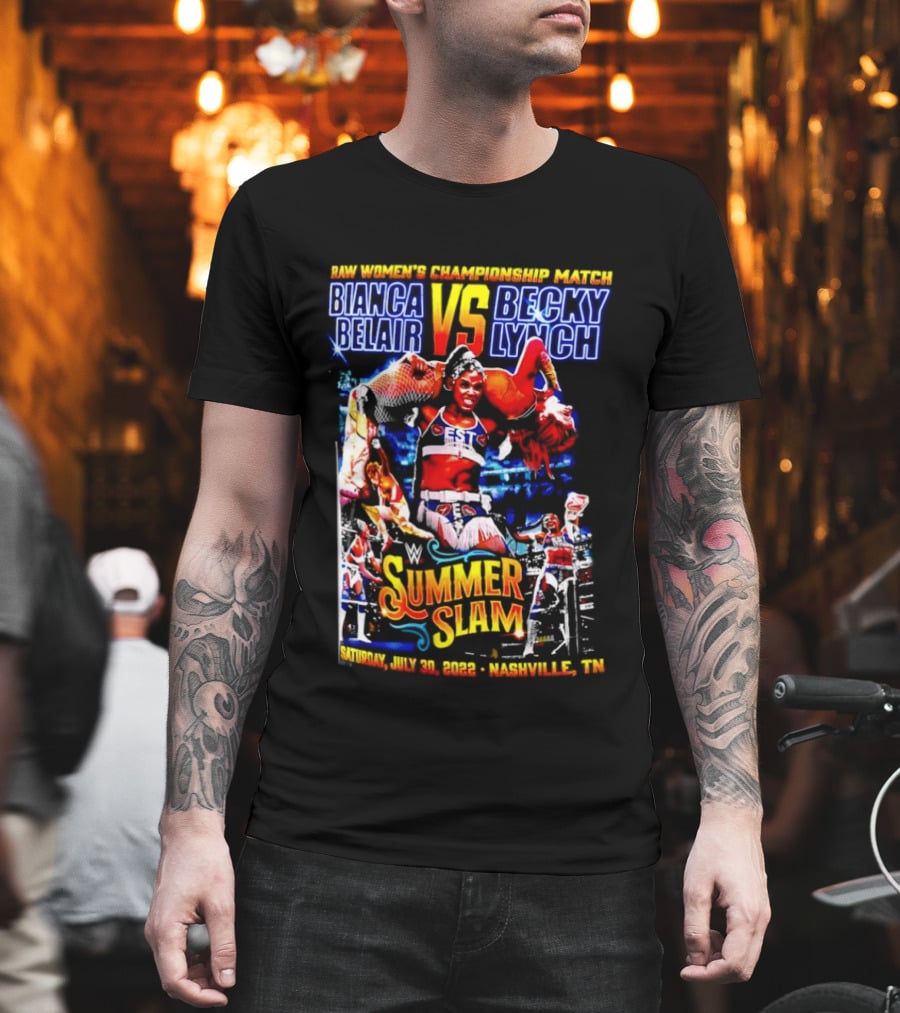 SummerSlam 2022 Bianca Belair Vs Becky Lynch Championship Match T-Shirt