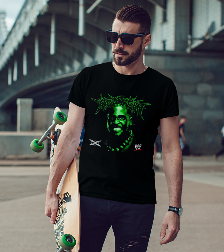 Ken Carson Oba Femi WWE DX Logo Green Face T-Shirt