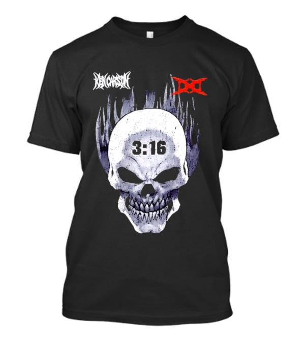 Ken Carson 3:16 Skull Stone Cold Steve Austin WWE T-Shirt