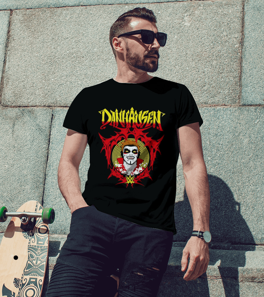 Danhausen WWE Vector Face Paint And Red T-Shirt