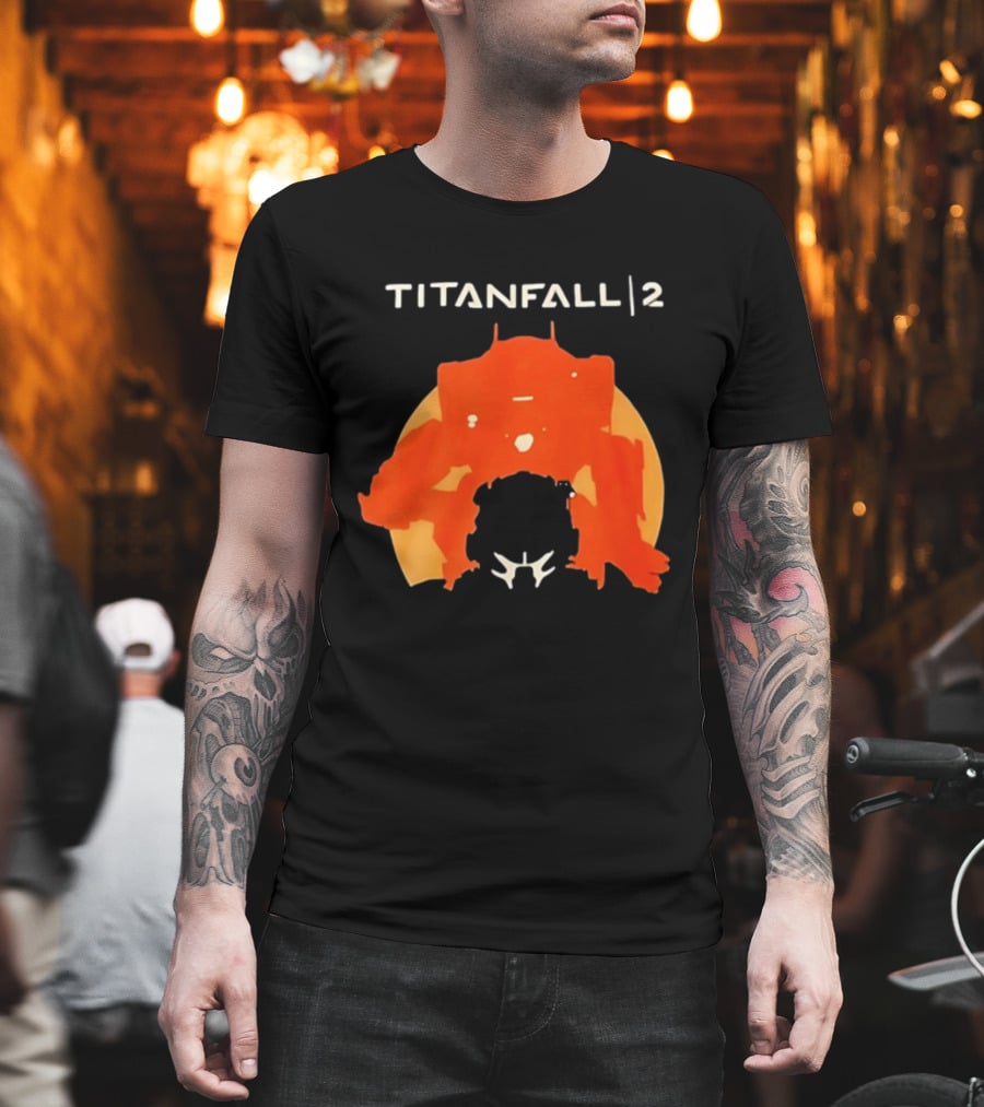 Rip Vince Zampella Titanfall 2 Orange Mech T-Shirt