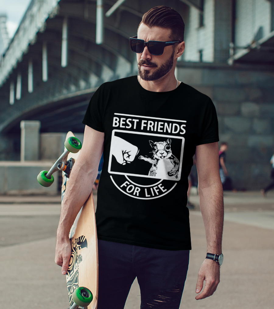 Best Friends For Life Squirrel Fist Bump T-Shirt