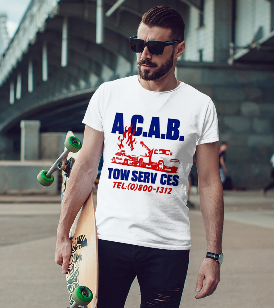 A.C.A.B. Towing Tow Services TEL.(0)800 1312 T-Shirt