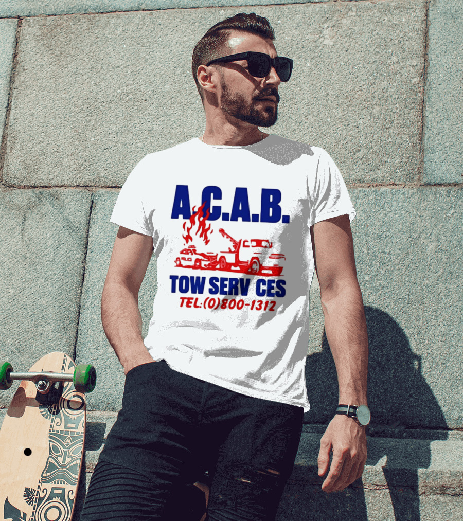 A.C.A.B. Towing Tow Services TEL.(0)800 1312 T-Shirt