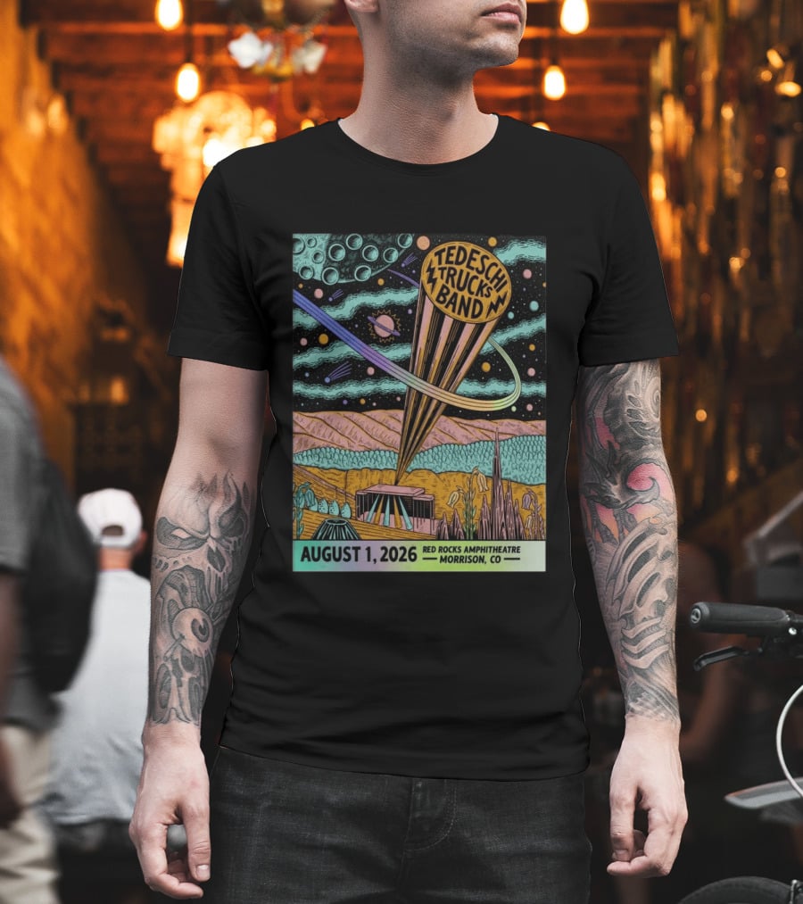 Tedeschi Trucks Band Red Rocks Amphitheatre Morrison CO August 1 2026 Cosmic T-Shirt