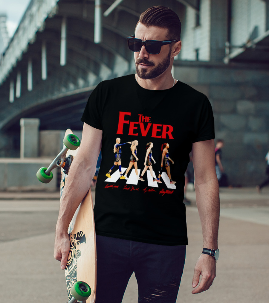 Indiana Fever Basketball Team Abbey Road Beatles T-Shirt