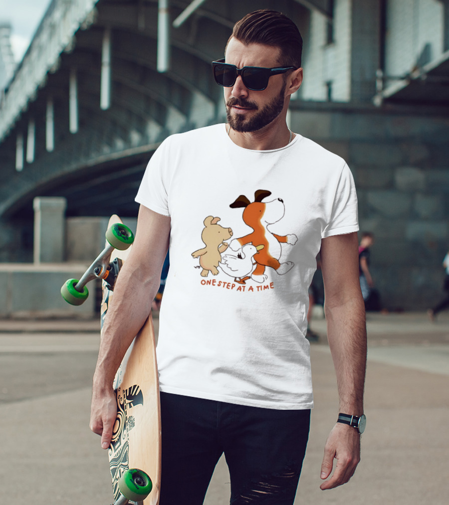 Dog Pig And Duck One Step At A Time T-Shirt