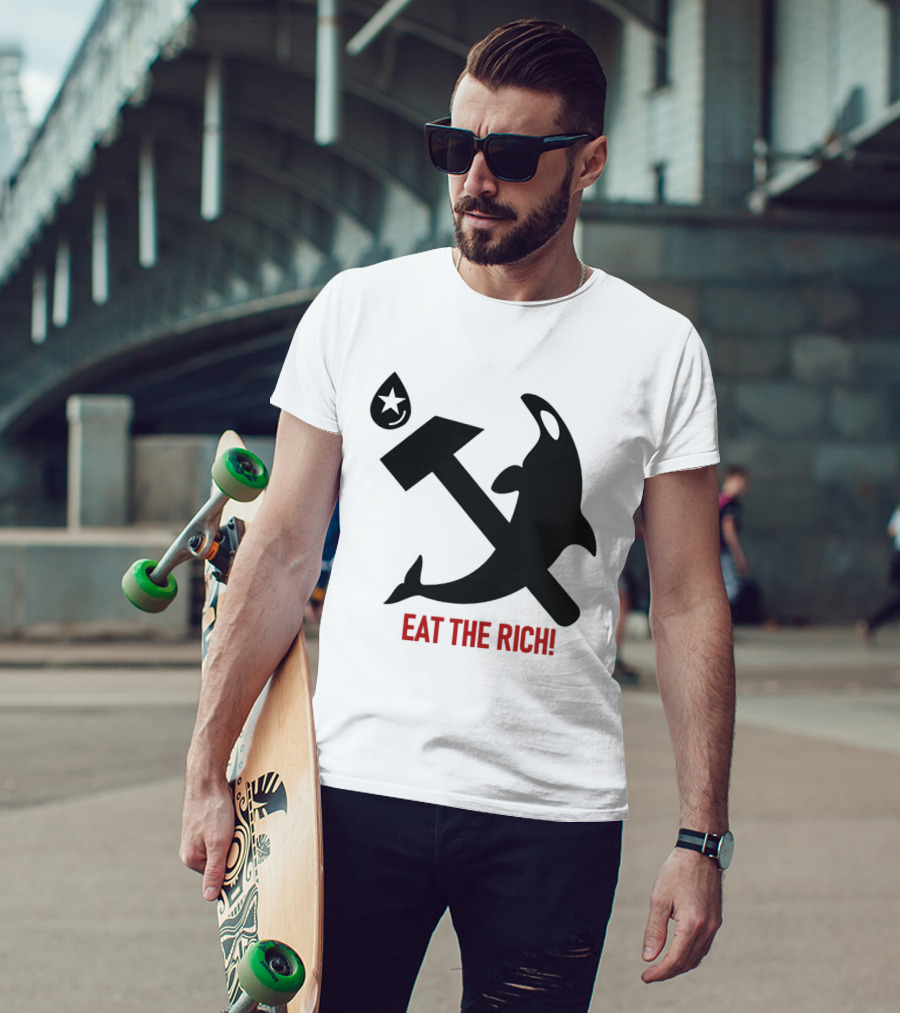Eat The Rich Orca Hammer Star T-Shirt