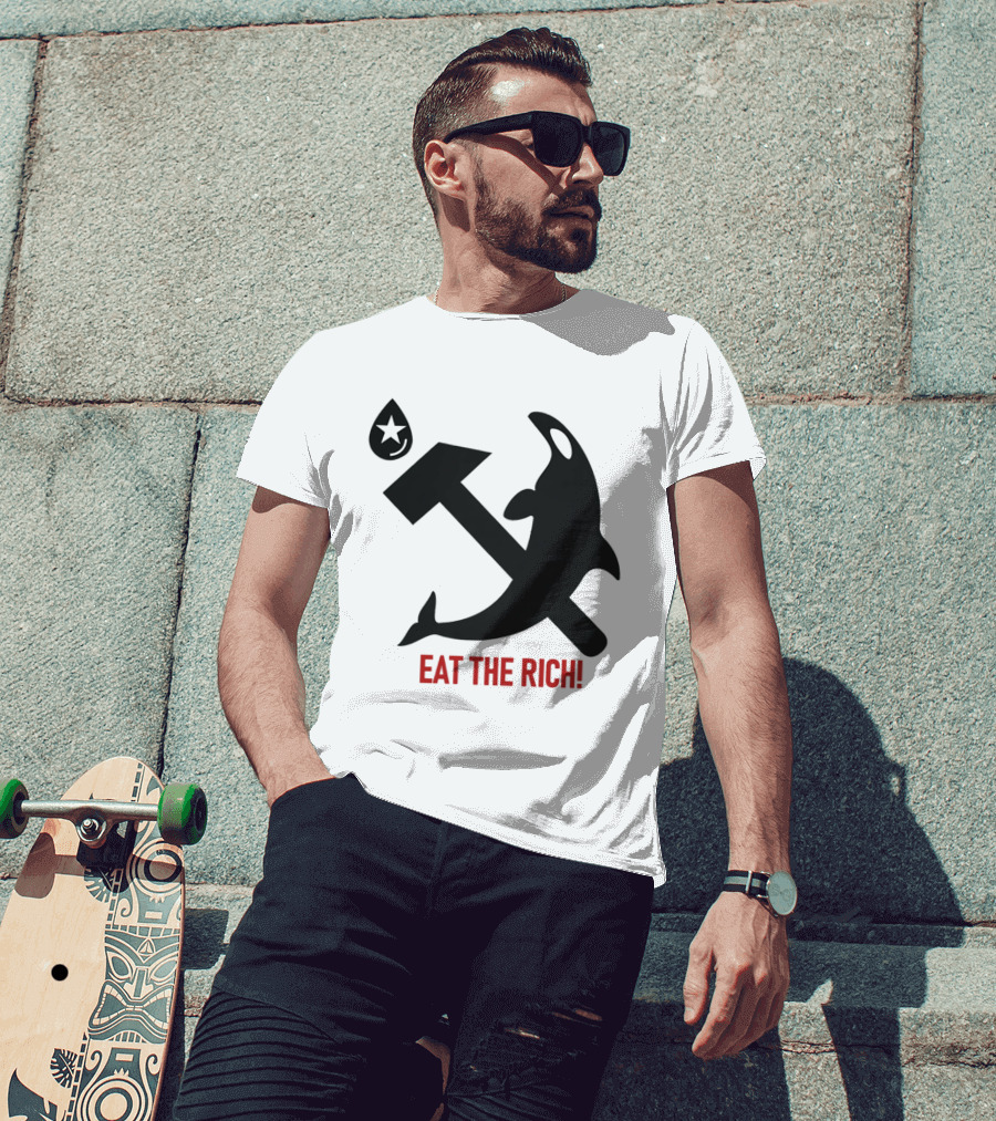 Eat The Rich Orca Hammer Star T-Shirt