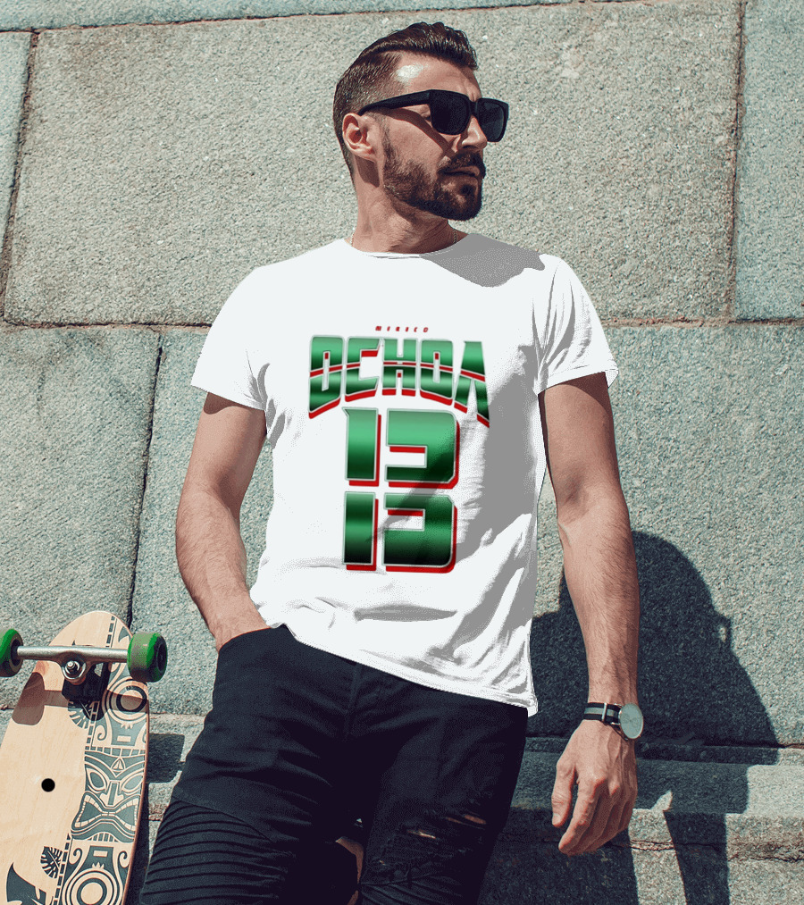 Guillermo Ochoa Mexico Jersey Ochoa 13 El Tri Number T-Shirt