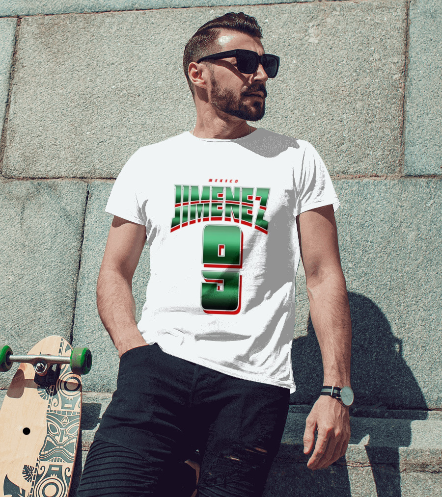 Mexico Jimenez 9 El Tri Number Name T-Shirt