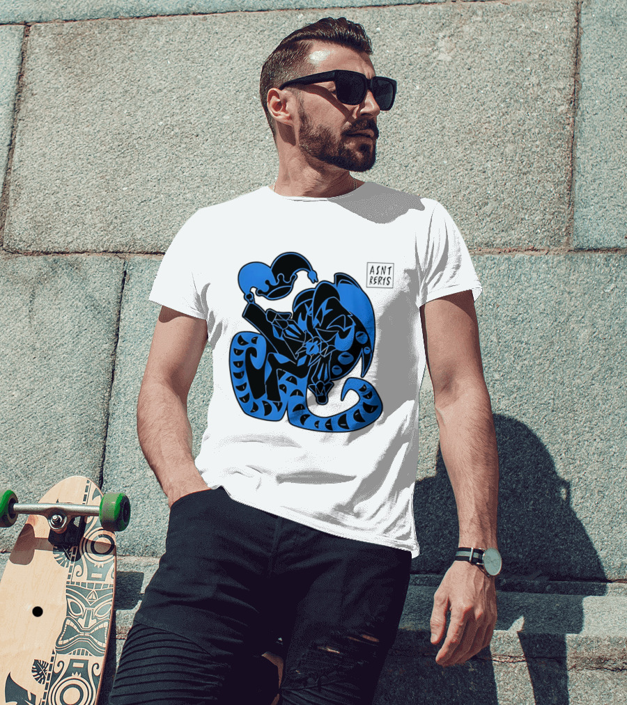 Shadow Milk Cookie Run A4NT Peeking Jester Snake T-Shirt