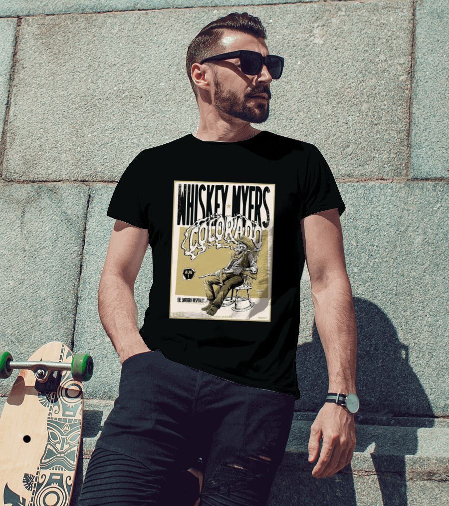 Whiskey Myers Colorado Springs Southern Hospitality Tour August 1 Ford Amphitheater 2026 T-Shirt