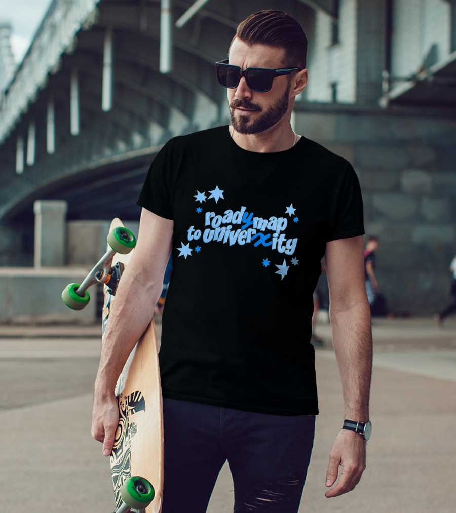 Roady Map To Univerxity With Stars T-Shirt