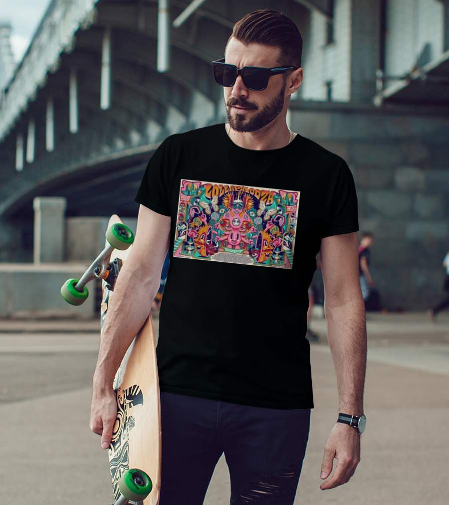 Lollapalooza Grand Park Chicago August 02 2026 Exclusive Vibrant Psychedelic Illustrations T-Shirt