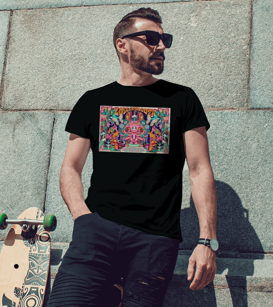 Lollapalooza Grand Park Chicago August 02 2026 Exclusive Vibrant Psychedelic Illustrations T-Shirt