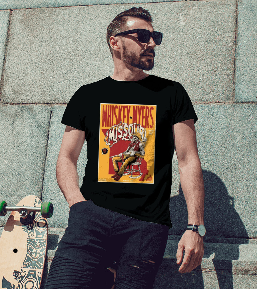Whiskey Myers Missouri Tour 2026 Kansas City Morton Amphitheater July 30 Straight Outta ETX T-Shirt