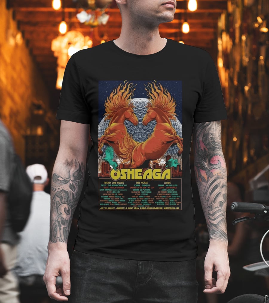 Osheaga Montreal QC 2026 Twenty One Pilots Lorde Concert Parc Jean Drapeau Limited Edition T-Shirt