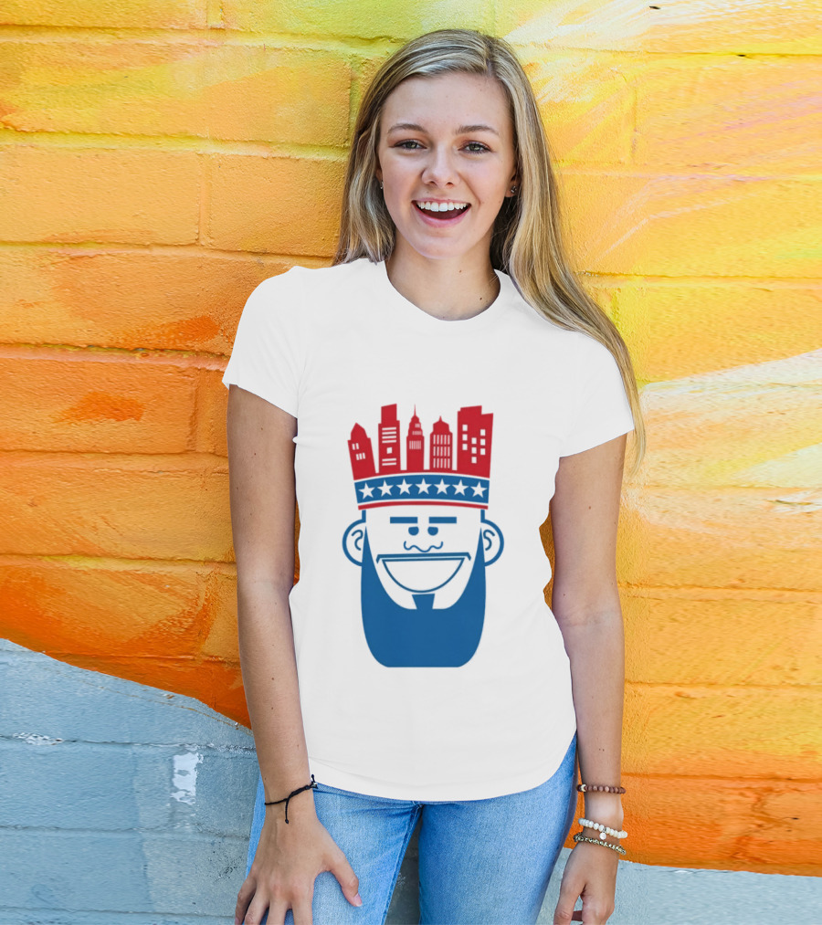 Lebron James Philadelphia 76ers Philly King Skyline Crown T-Shirt