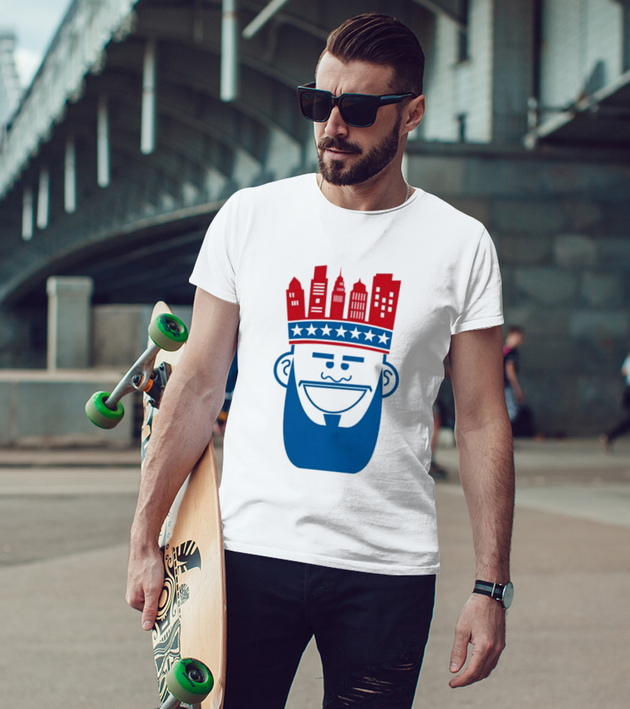 Lebron James Philadelphia 76ers Philly King Skyline Crown T-Shirt