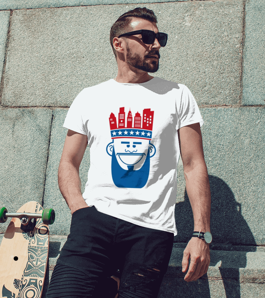 Lebron James Philadelphia 76ers Philly King Skyline Crown T-Shirt