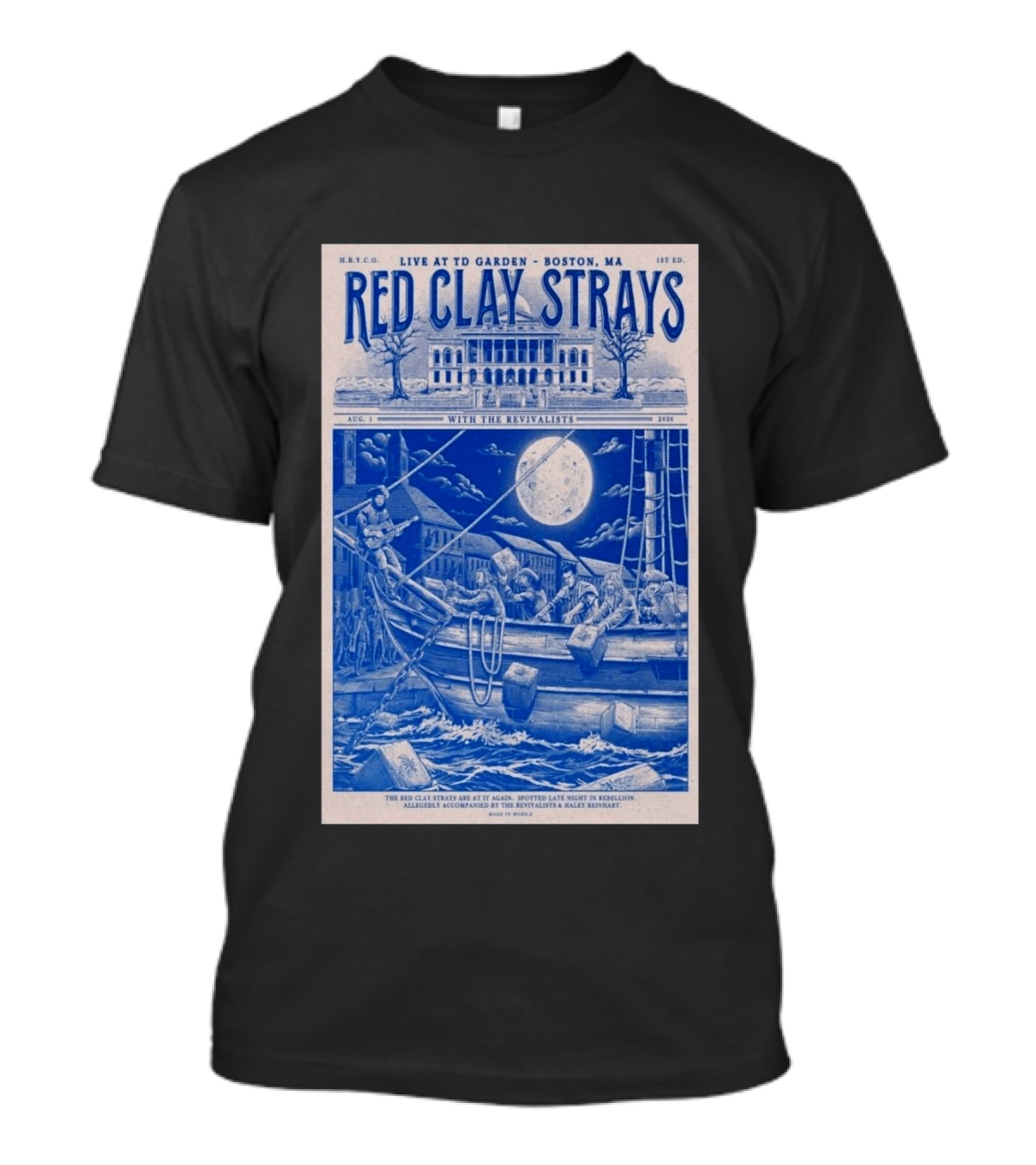 Live At TD Garden Boston MA August 1 2026 Red Clay Strays With The Revivalists T-Shirt