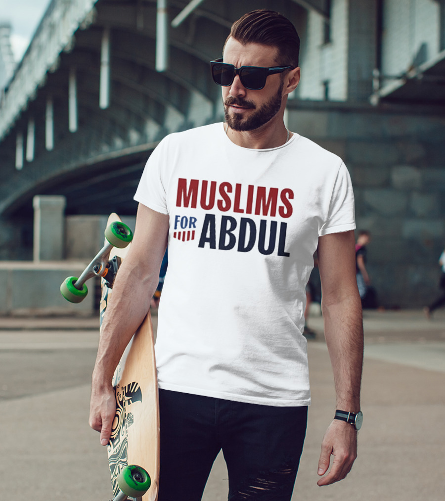 Muslims For Abdul 2026 Election Support Red And Blue T-Shirt