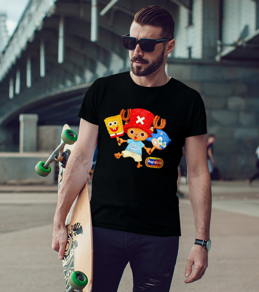 Chopper Popsicle SpongeBob Sonic T-Shirt