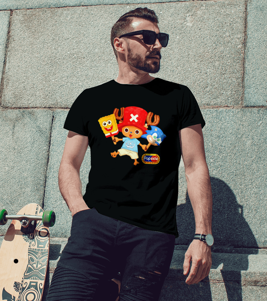 Chopper Popsicle SpongeBob Sonic T-Shirt