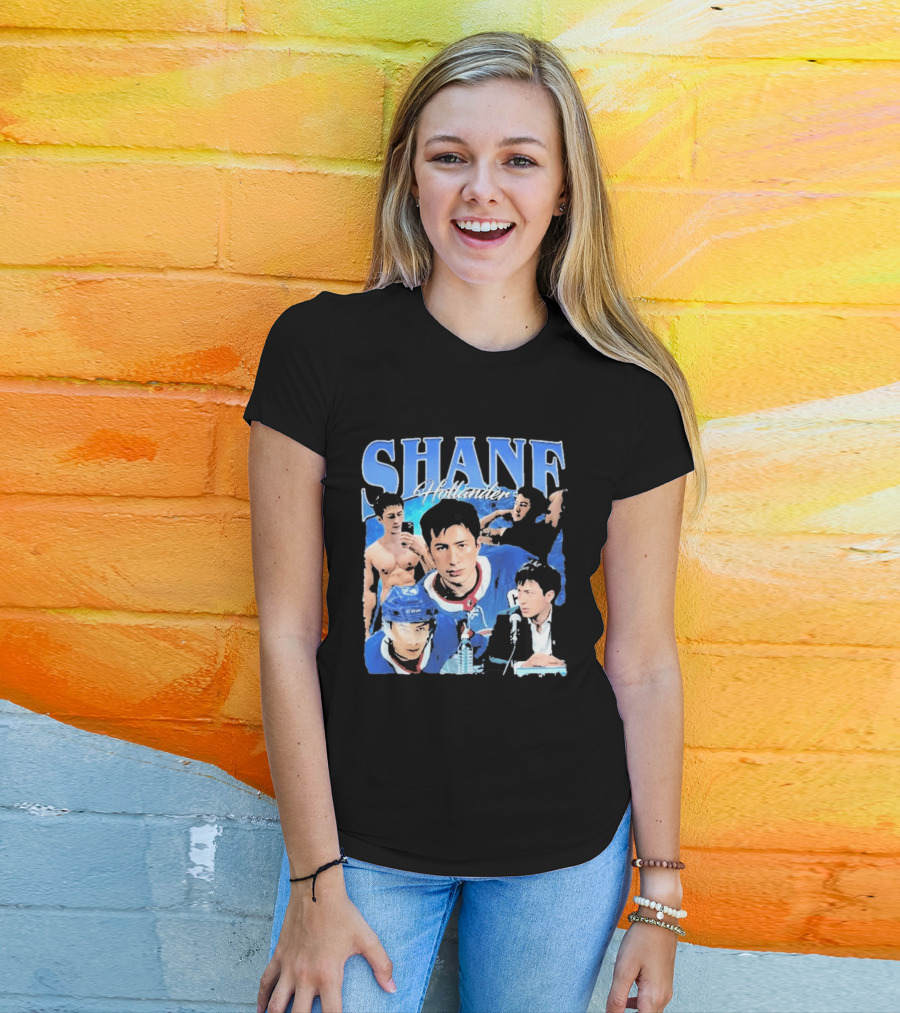 Shane Hollander Hockey Player Collage Hudson Williams T-Shirt