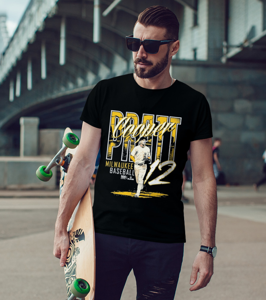Cooper Pratt Milwaukee Baseball 12 Player Name T-Shirt