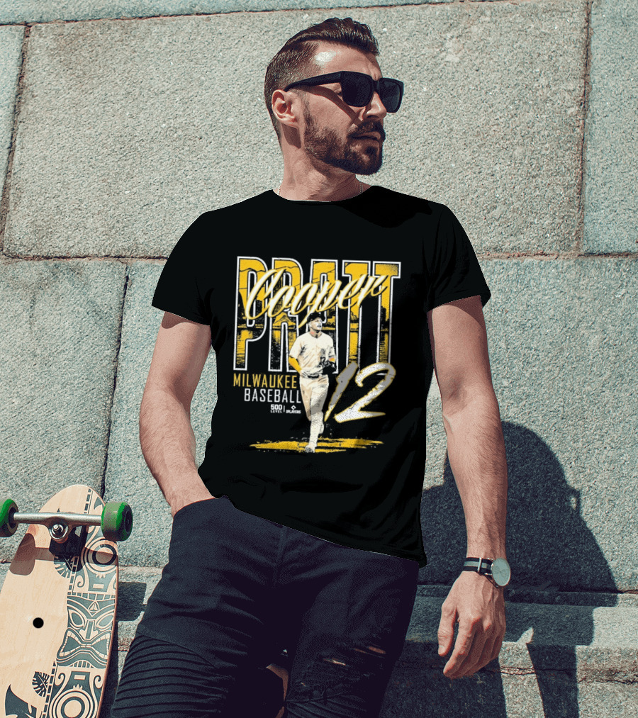 Cooper Pratt Milwaukee Baseball 12 Player Name T-Shirt