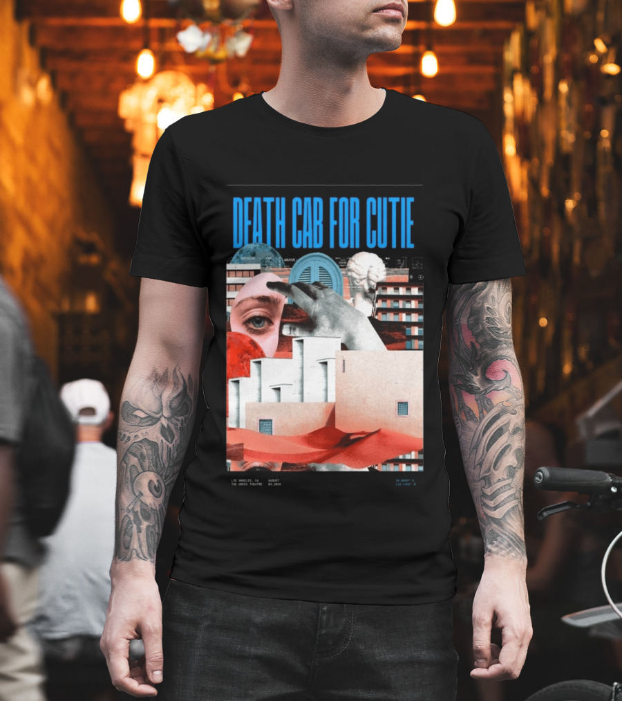 Death Cab For Cutie August 03 2026 Los Angeles The Greek Theatre Collage T-Shirt
