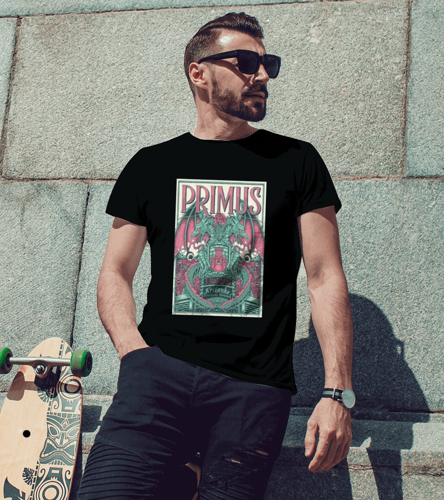 Primus Ljubljana Križanke Concert 3 Aug 2026 Double Dragon T-Shirt