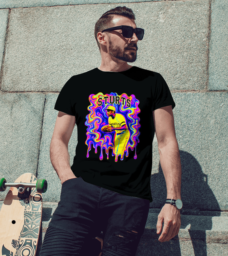 Pirates Dock Ellis Psychedelic Sturts Baseball Pitcher T-Shirt