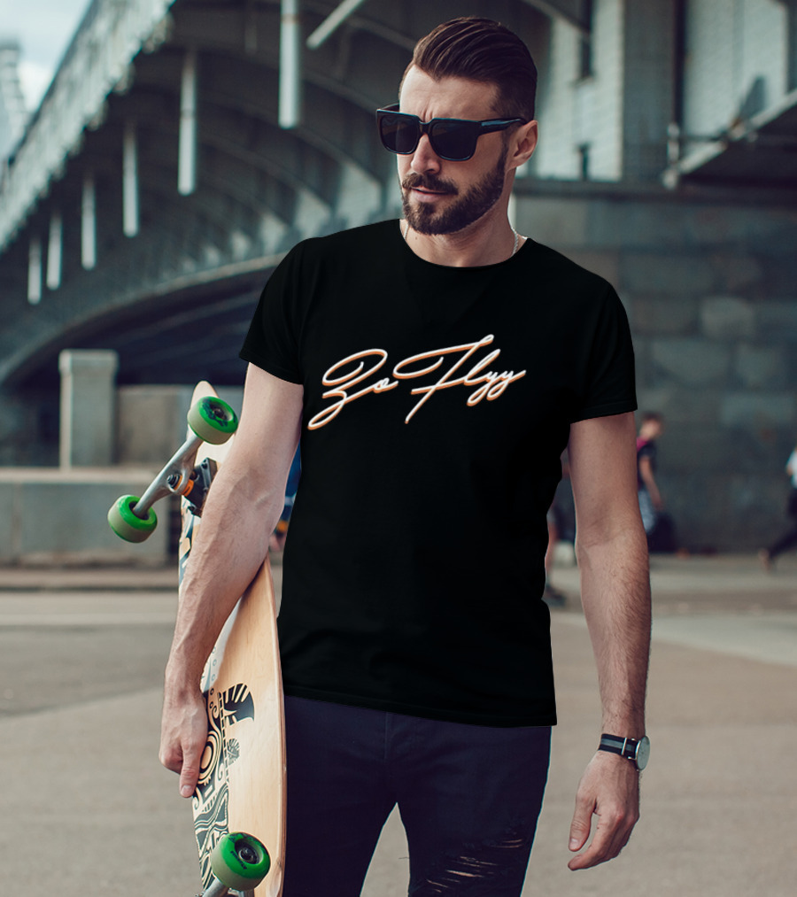 Go Flyy Script Bold Cursive T-Shirt